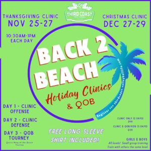 Back 2 Beach Holiday Clinics & QOB/KOB